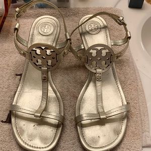 Gold Tory Burch Sandals